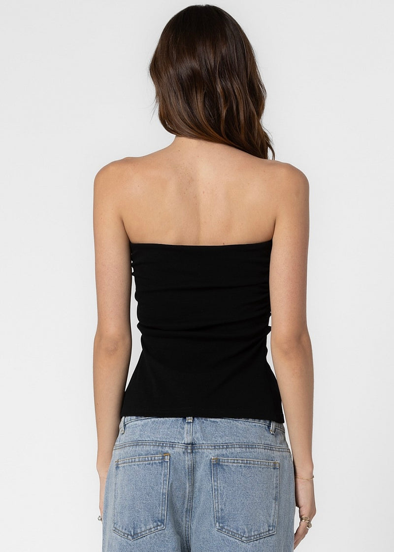 Perfect Summer Black Strapless Top