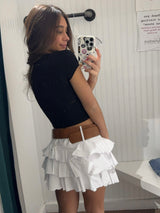 Zenia Off White Skort