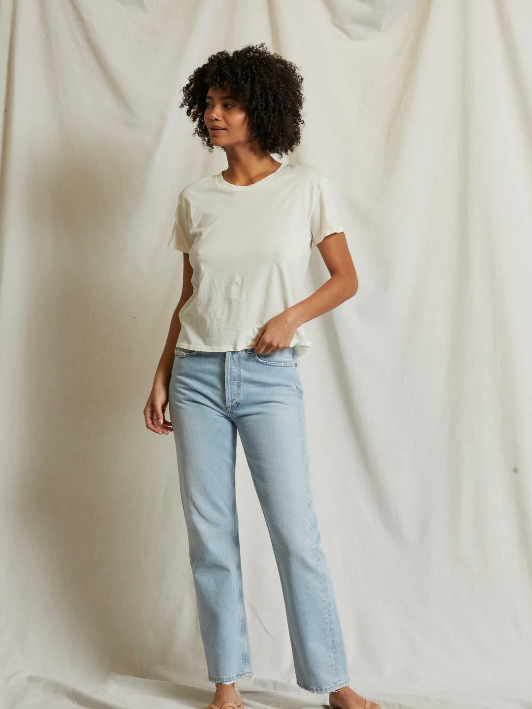 Harley Bright Ivory Tee