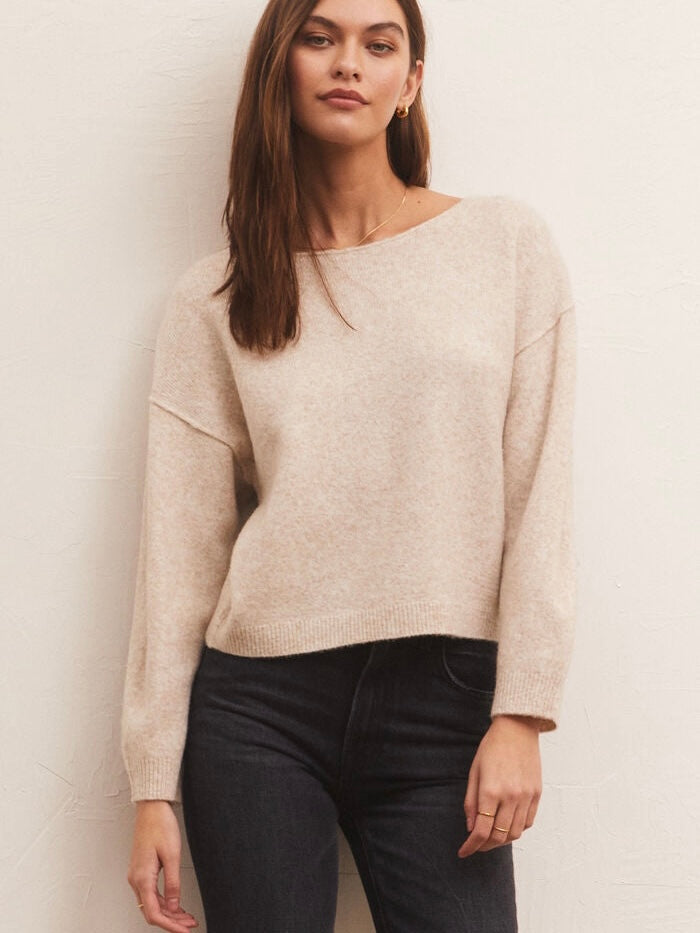 Everyday Pullover Oatmeal Sweater