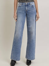 Nori Mid Rise Wide Leg Jean Medium Dark Wash