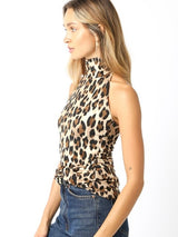 Niki Leopard Halter Top