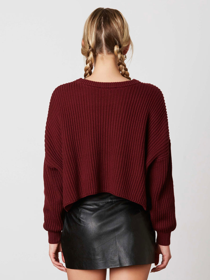 Jayden Merlot Sweater