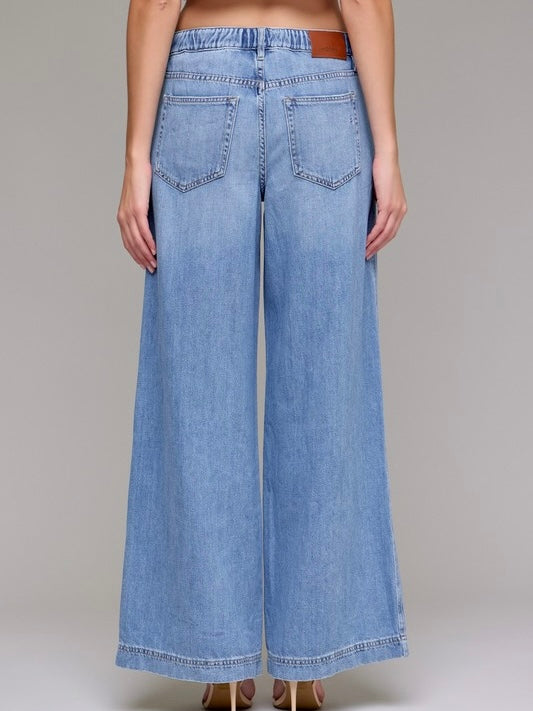 Hidden Draw String Light Weight Jean