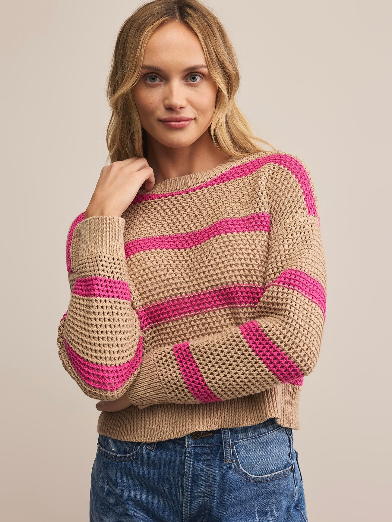 BROADBEACH STRIPED SWEATER