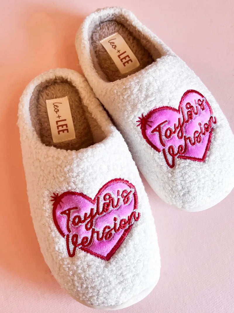 Taylor's Version Swift Plush Slippers - Perfect Gift For Fans