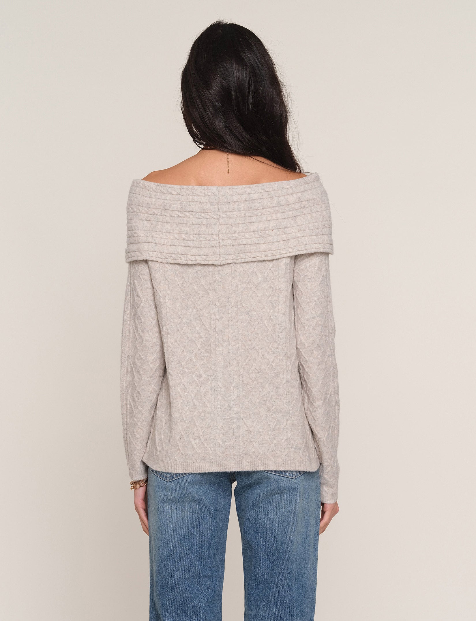 Heartloom Enly Sweater – Women's Off-the-Shoulder Super Soft Knit Sweater