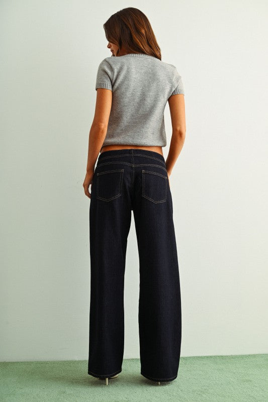 Just Black After Dark Wide Leg Jeans