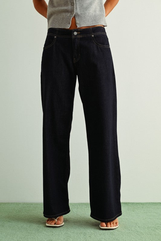 Just Black After Dark Wide Leg Jeans