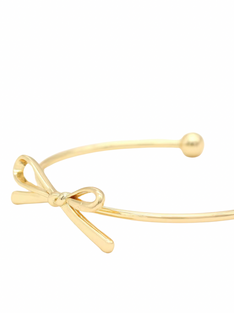 Delicate Bow Cuff Bracelet