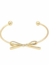 Delicate Bow Cuff Bracelet