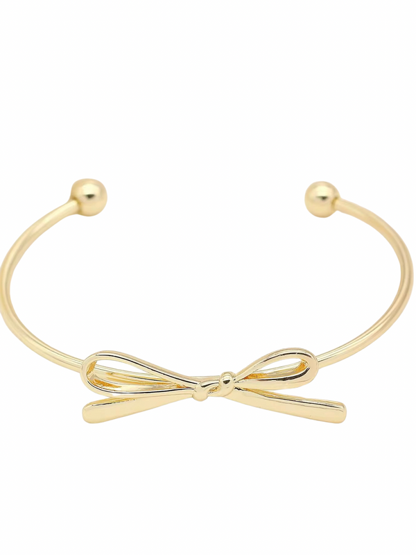 Delicate Bow Cuff Bracelet