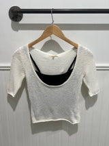 Clarissa Layered Lightweight Sweater Top