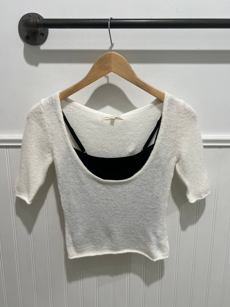 Clarissa Layered Lightweight Sweater Top