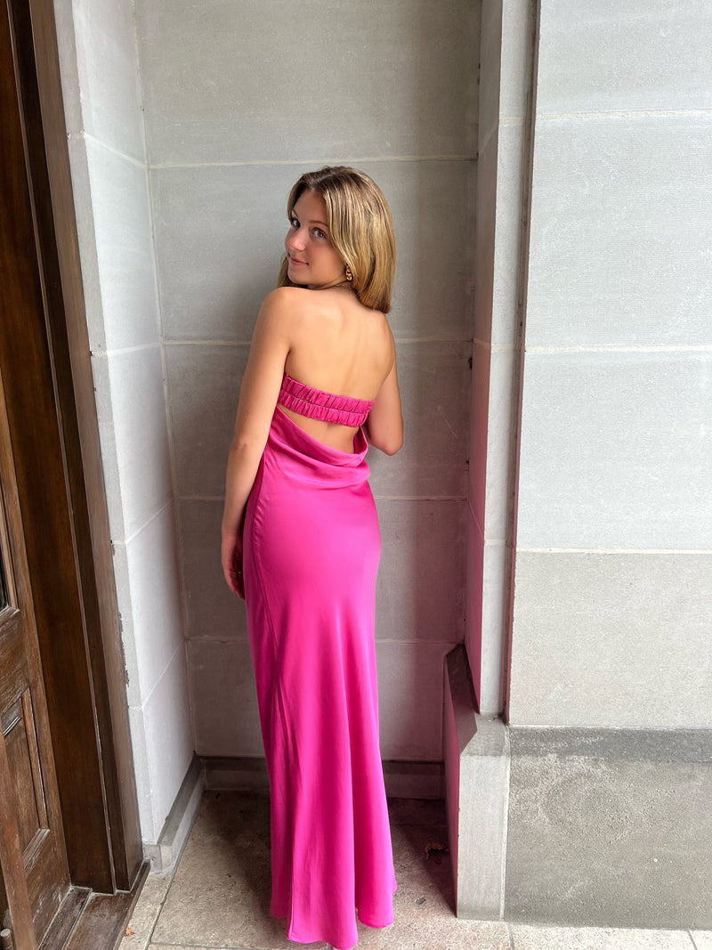 Alanna Pink Maxi Dress