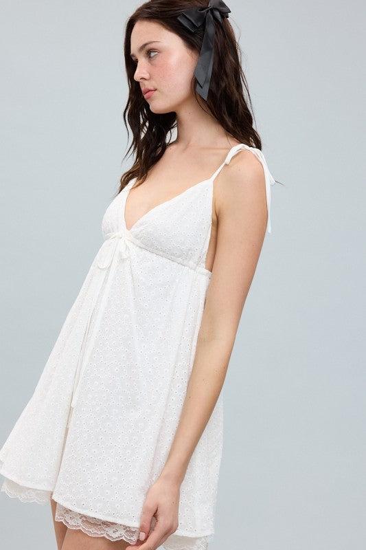 Summer Days Eyelet Dress - White