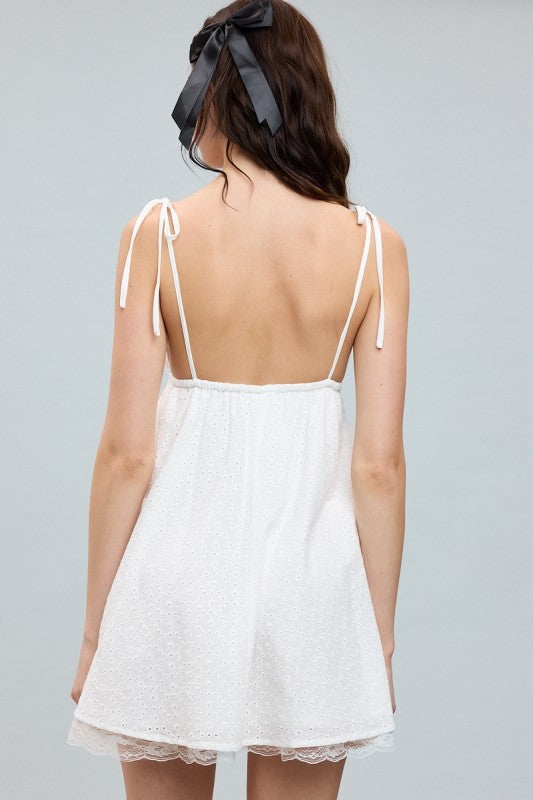 Summer Days Eyelet Dress - White