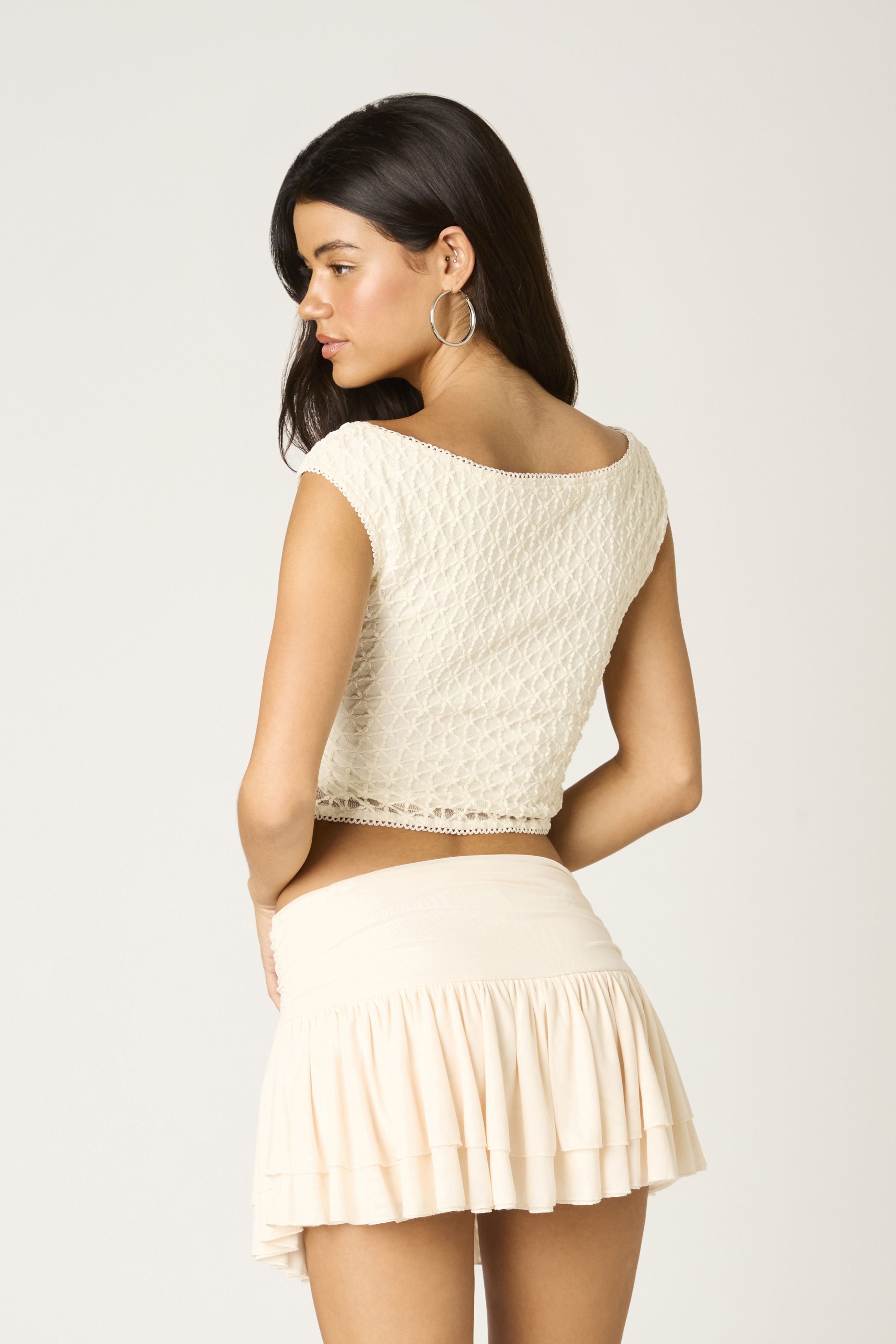 Lanie Stretch Off The Shoulder Top