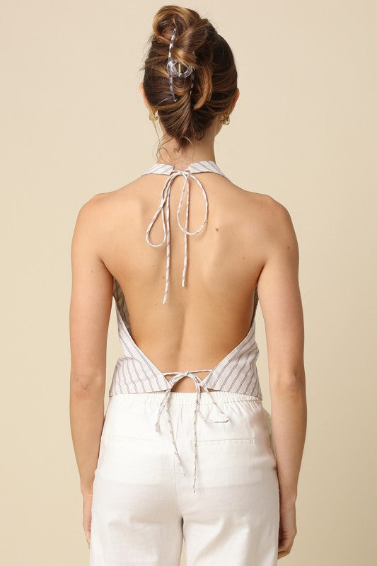 The Avalon Stripe Halter