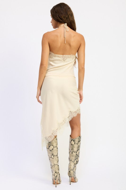 The Seraphina Satin Halter