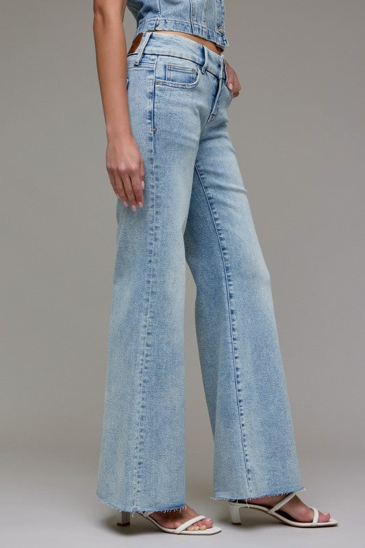 Low Rise Happi Comfort Flare 2 button Denim
