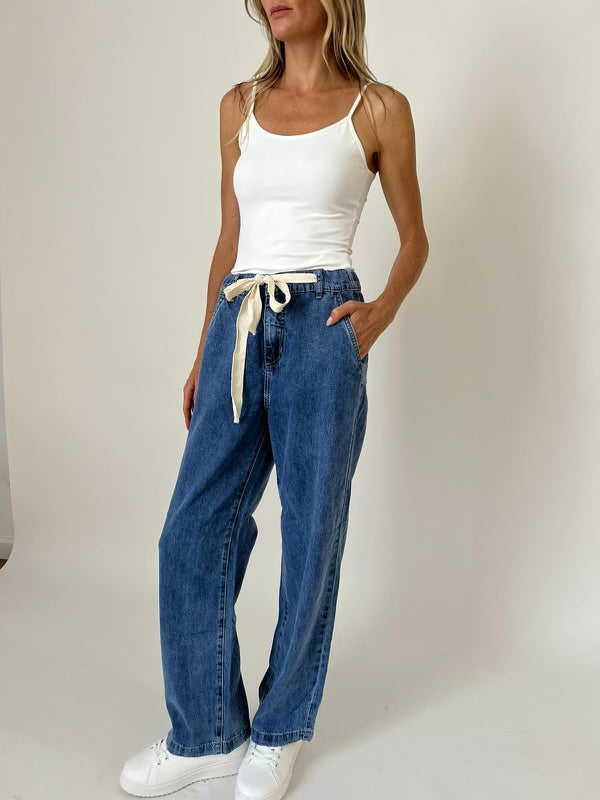 Wherever Drawstring Denim