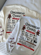 Gingerbread Recipe Christmas Sweatshirt