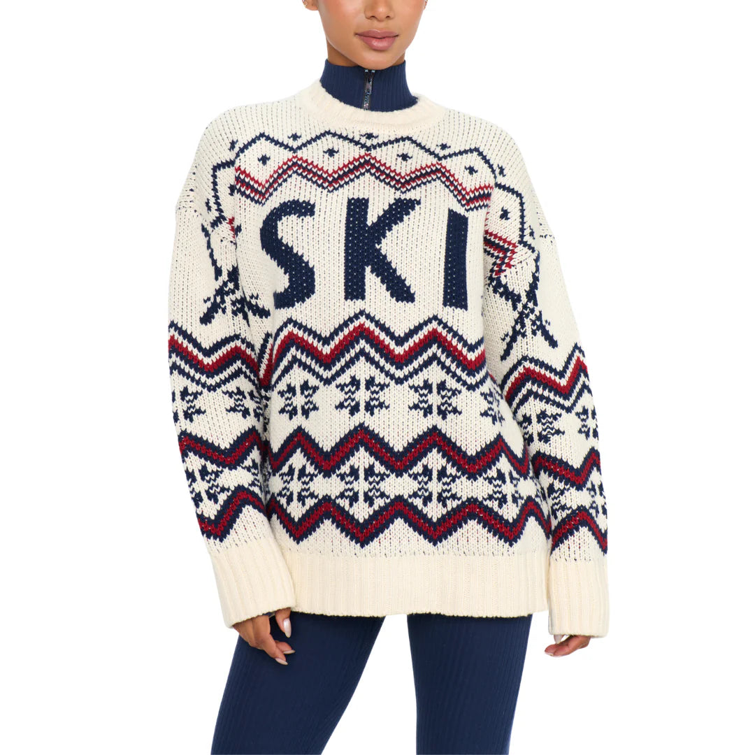 Ski in Sweater