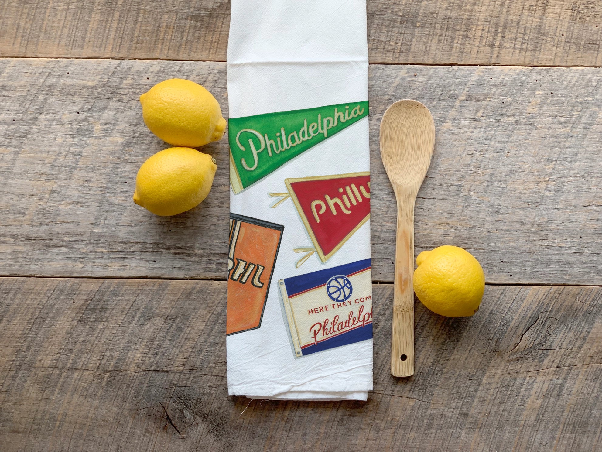 Philly Flags Flour Sack Towel