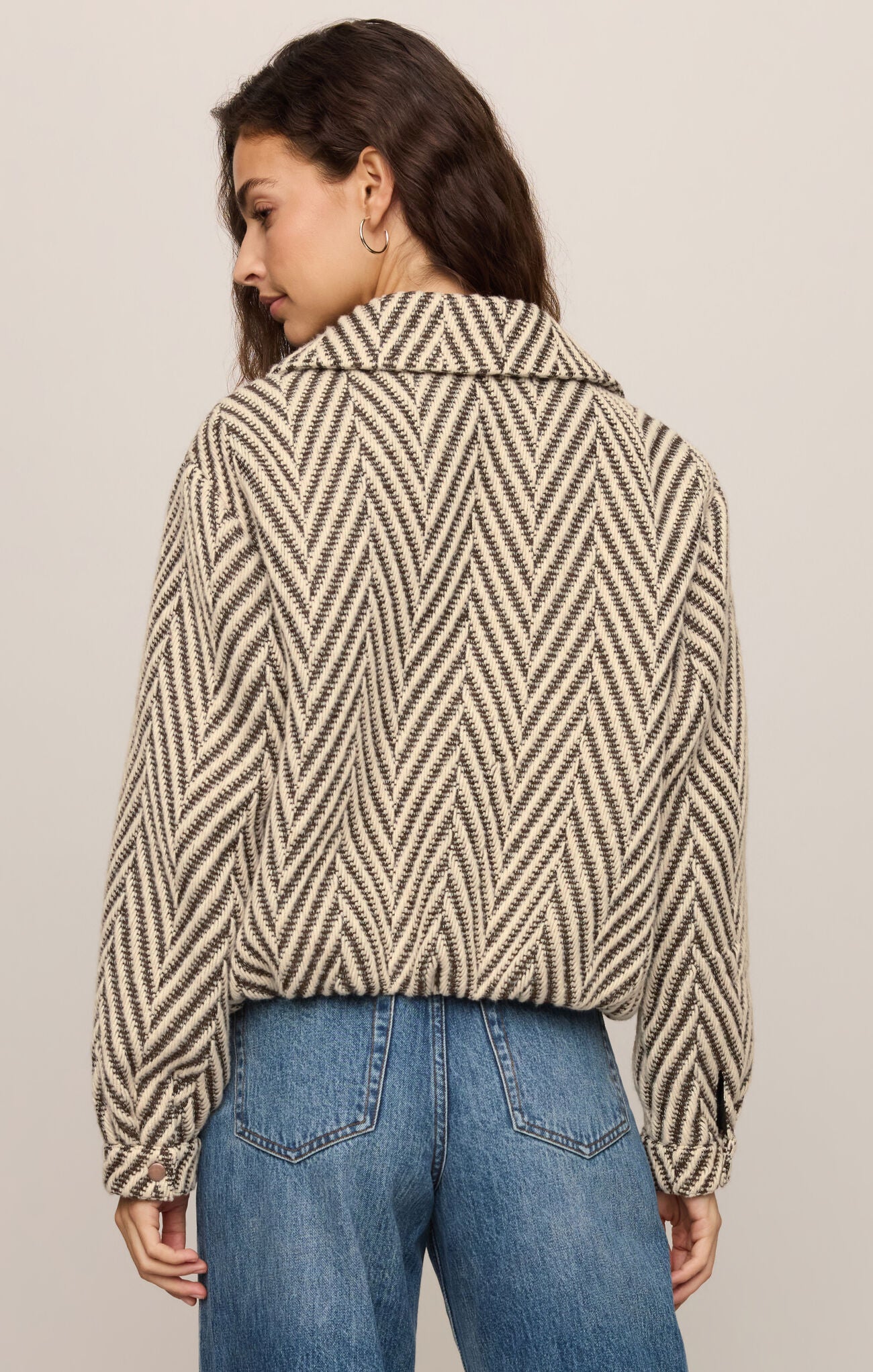 Z Supply Dunaway Herringbone Bubble Jacket