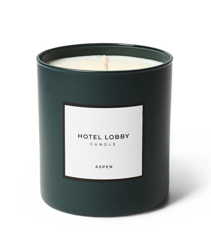 Aspen Luxury Cedarwood & Pine Soy Candle – 9.75 oz by Hotel Lobby Candle