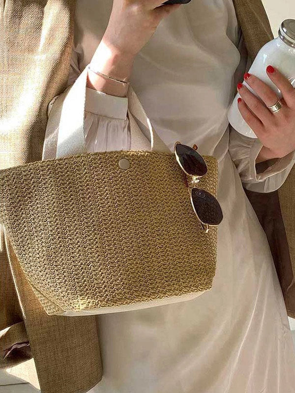 Coastal Breeze Woven Bag