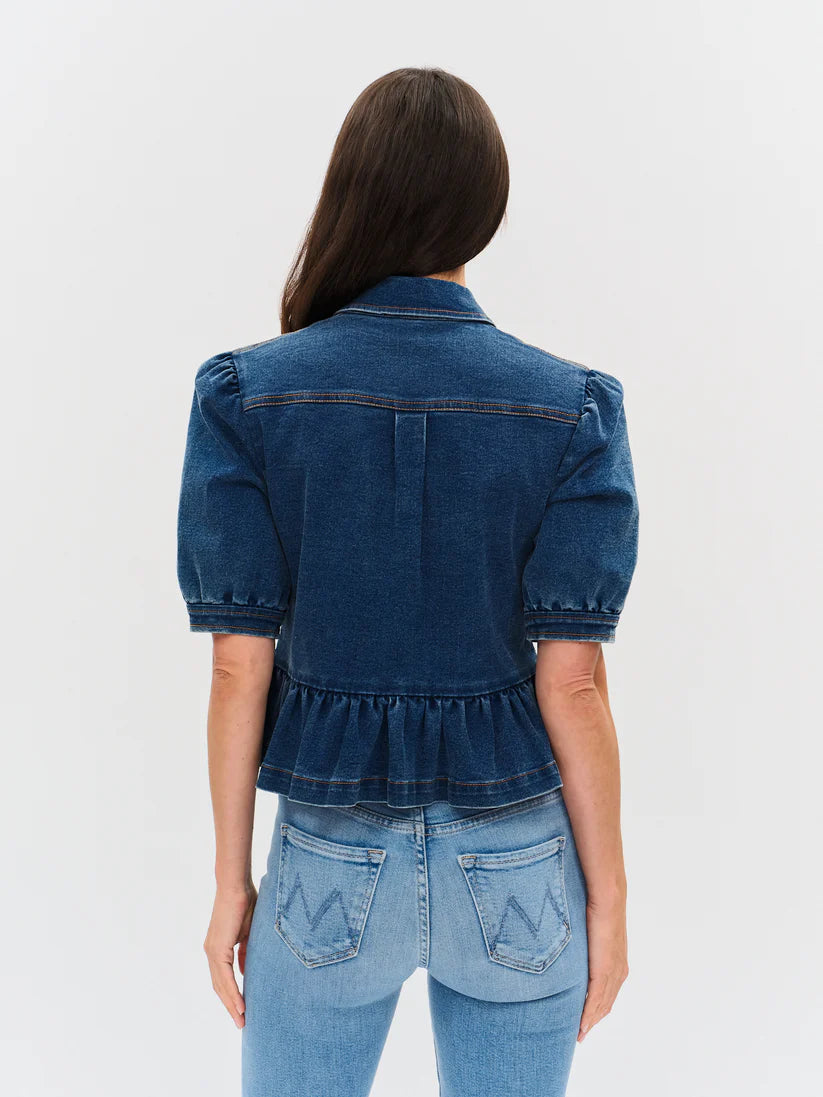 Six Fifty Delancey Peplum Denim Jacket