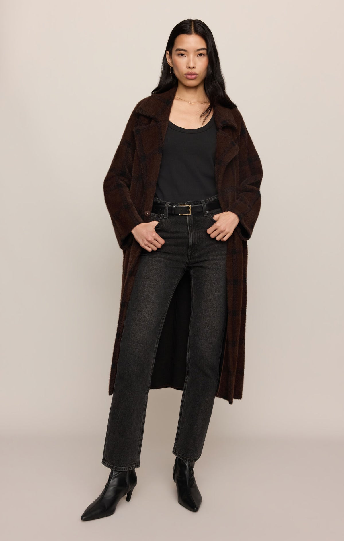 Z Supply Crosby Plaid Cocoon Coat