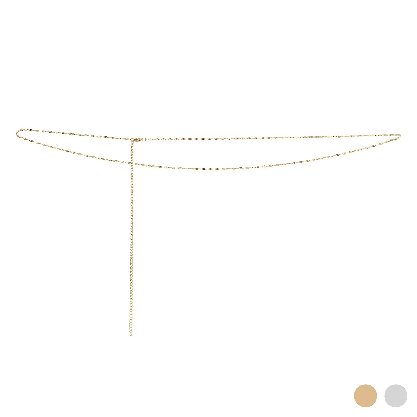 Golden Kiss Belly Chain – 18K Gold Plated, Water & Tarnish Resistant