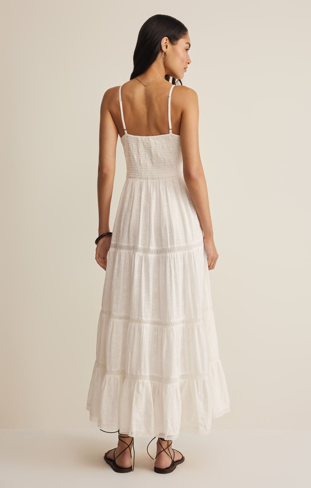 Z Supply Behati Eyelet Midi Dress-White