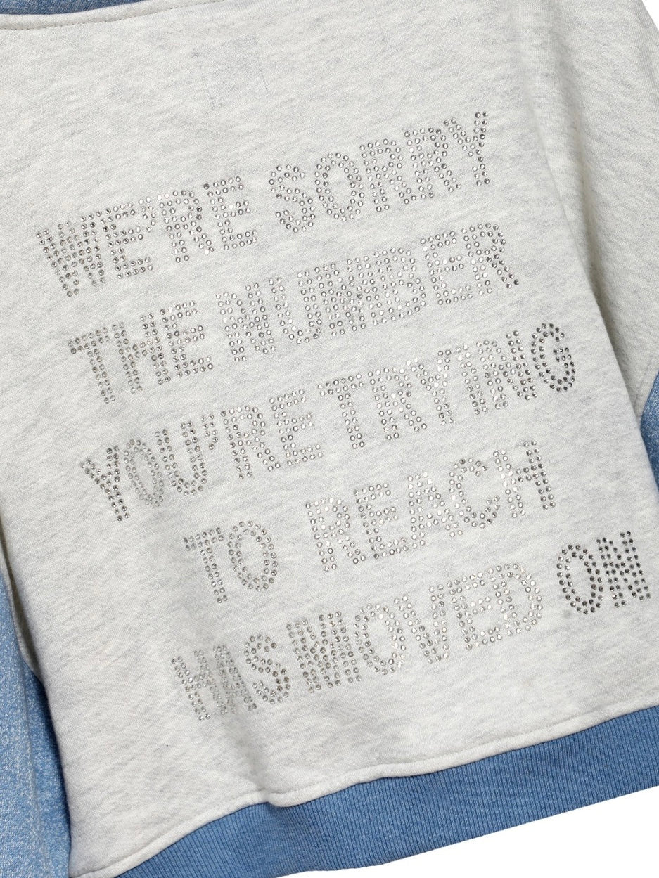 Boys Lie 1-800 Grey Cropped Alex Zip Up