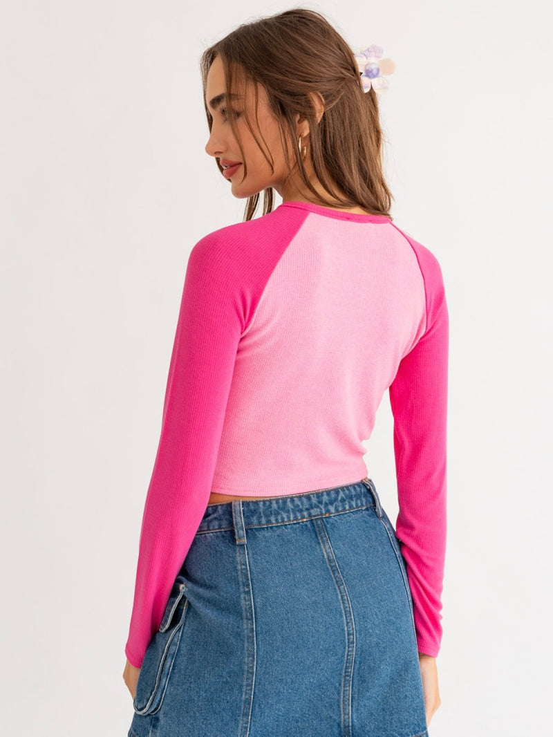 Sabrina Baseball Crop Top