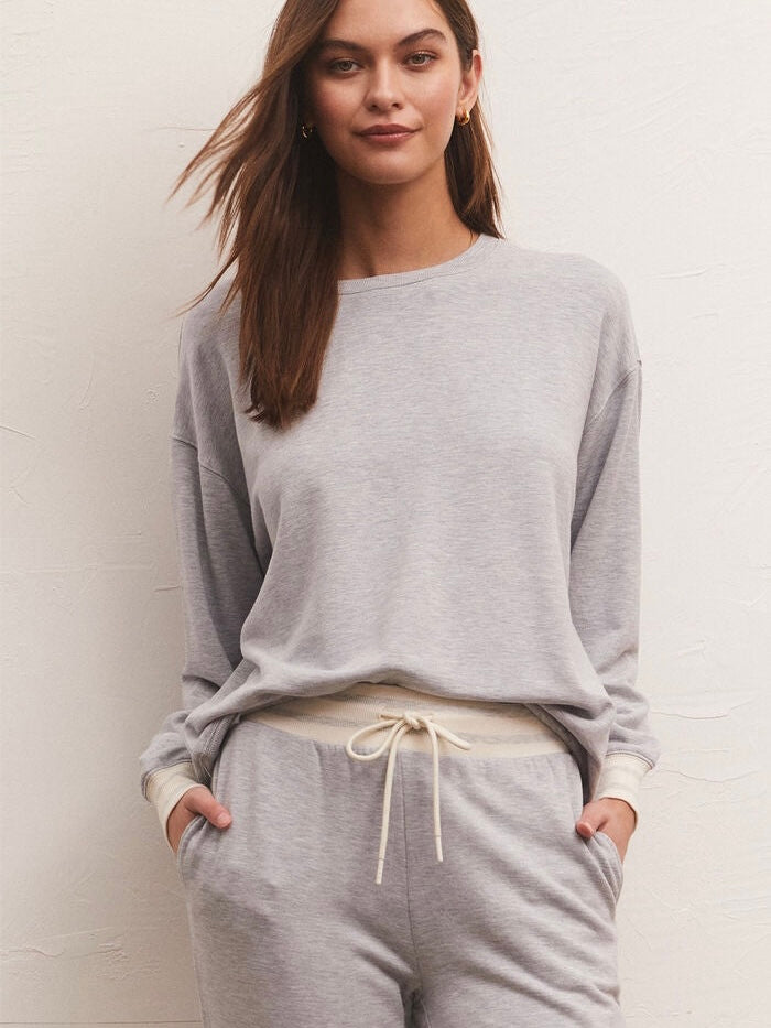 Extra Cozy Modal Heather Grey Sweatshirt
