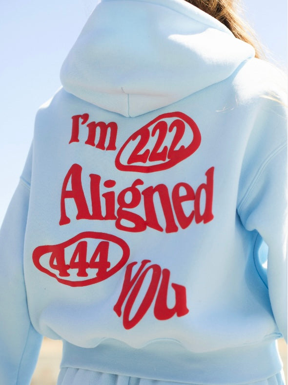 Aligned Zip Up Hoodie