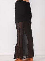 Perfect Sheer Midi Skirt