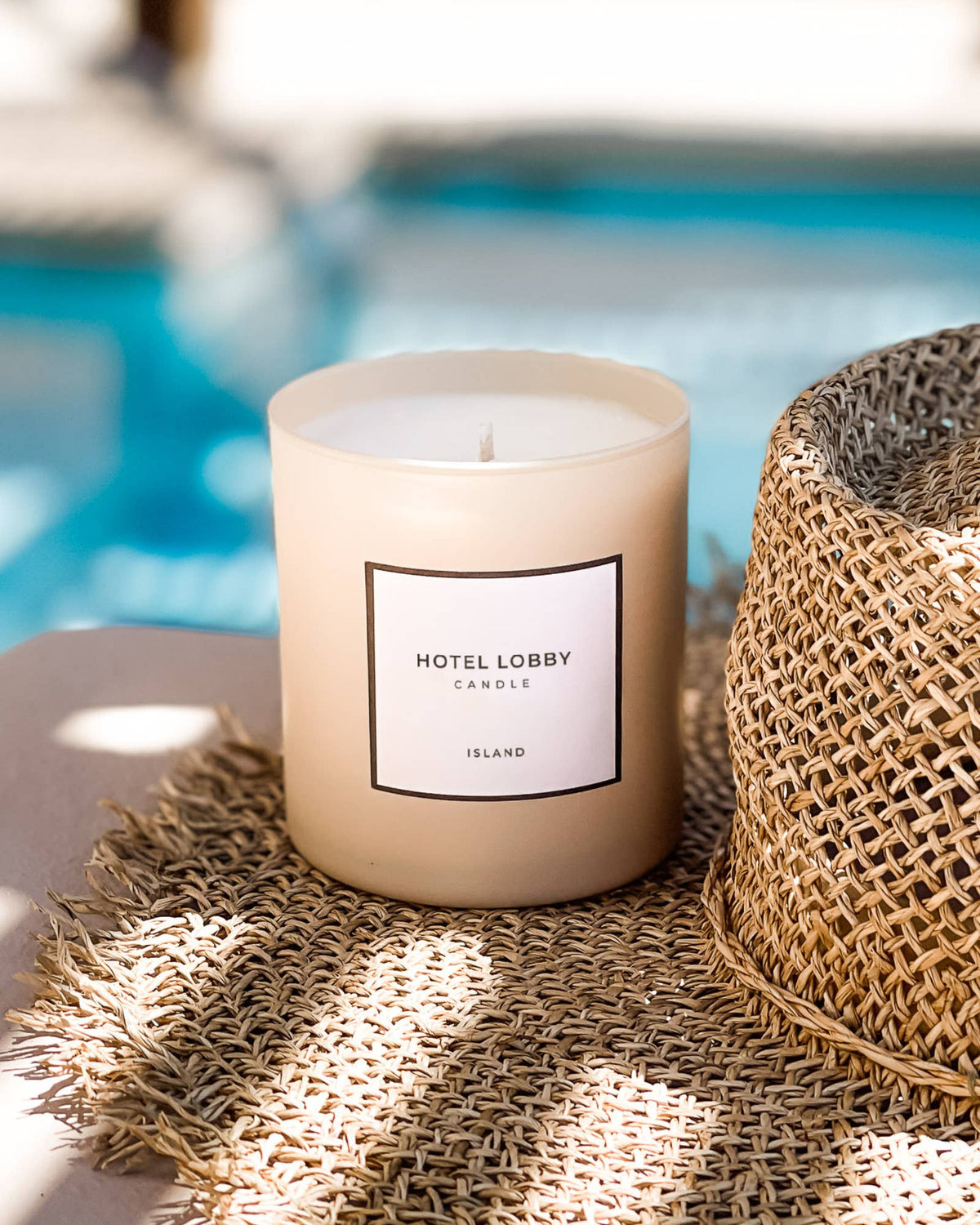 Island Luxury Coconut Soy Candle – 9.75 oz by Hotel Lobby Candle