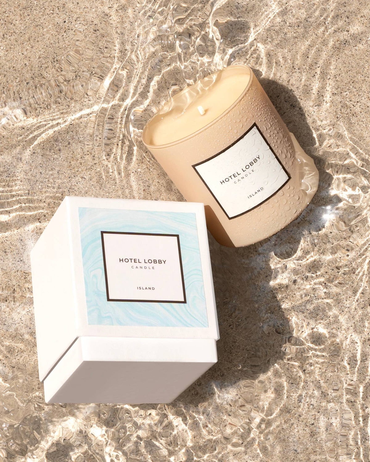 Island Luxury Coconut Soy Candle – 9.75 oz by Hotel Lobby Candle