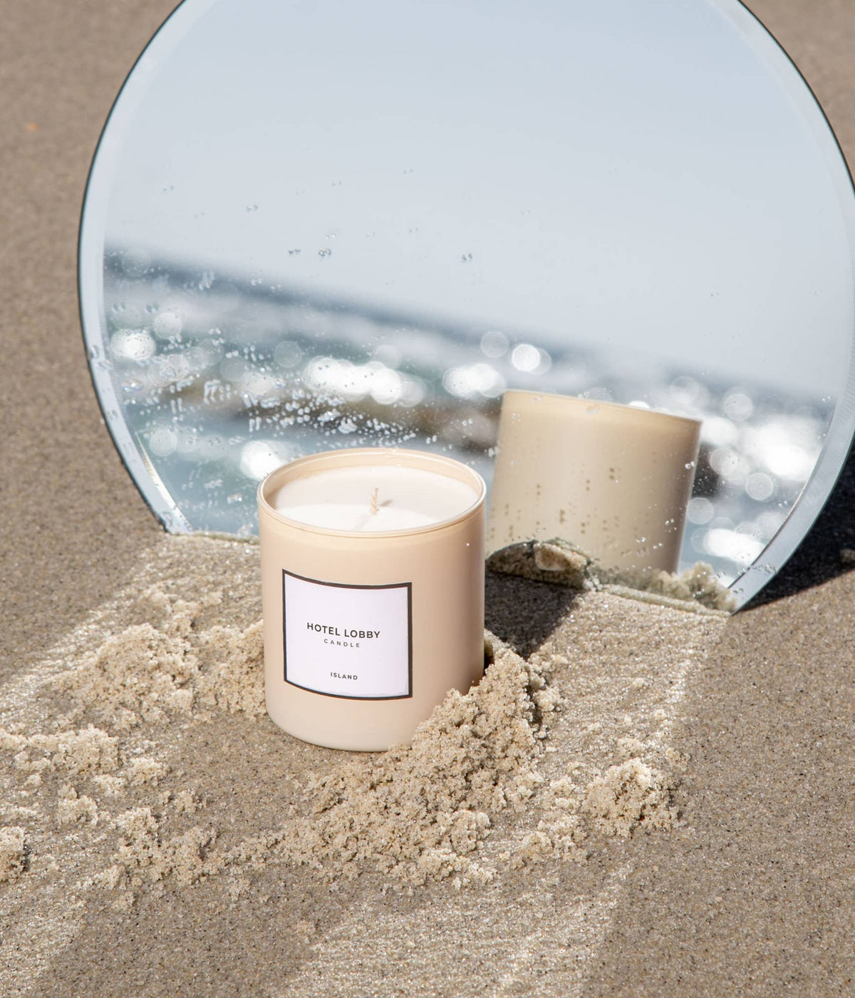 Island Luxury Coconut Soy Candle – 9.75 oz by Hotel Lobby Candle