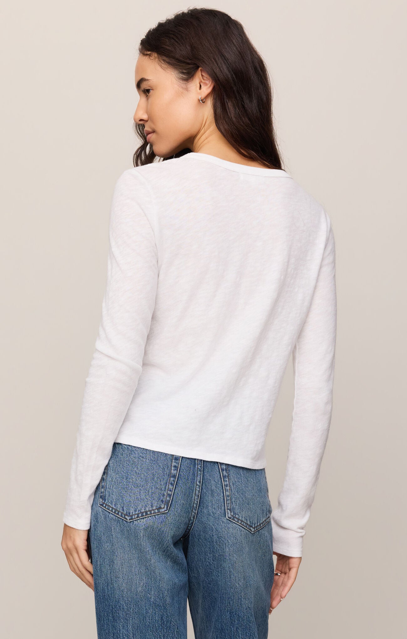 Z Supply Junie Long Sleeve Tee - White