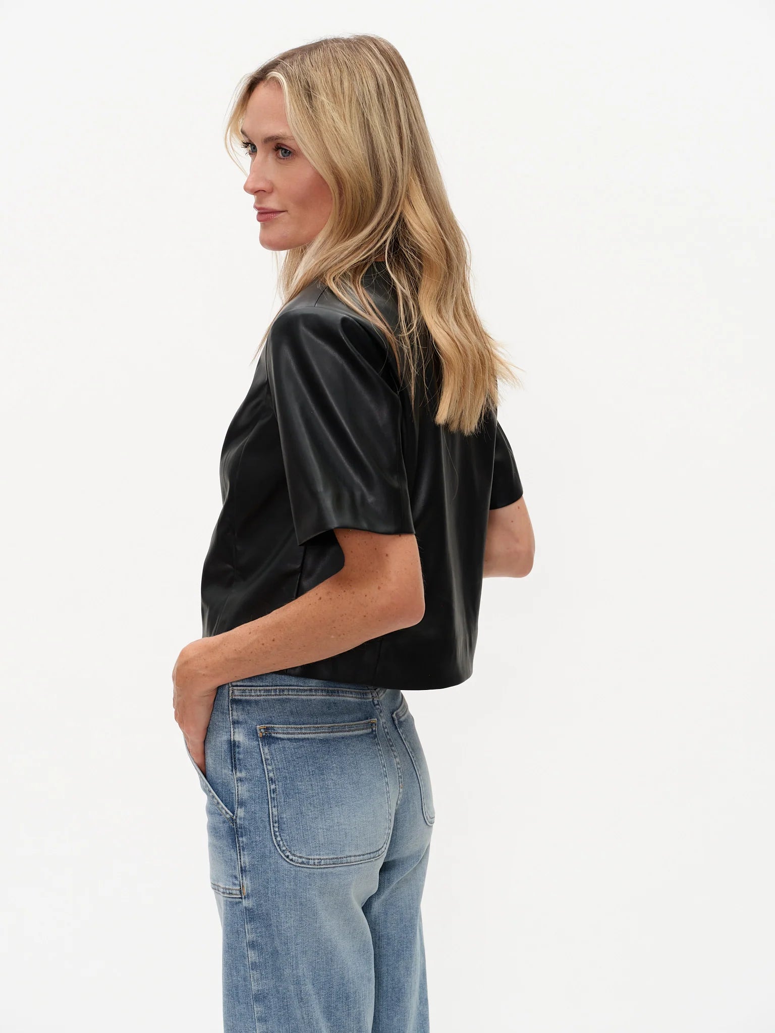 Quinn Faux Leather Jacket