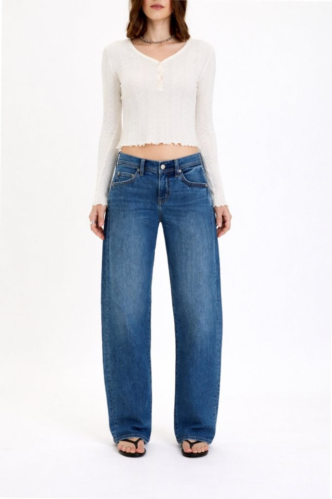 DAZE Replay Low Rise V-Waist Soft Barrel Jean – Almost Home