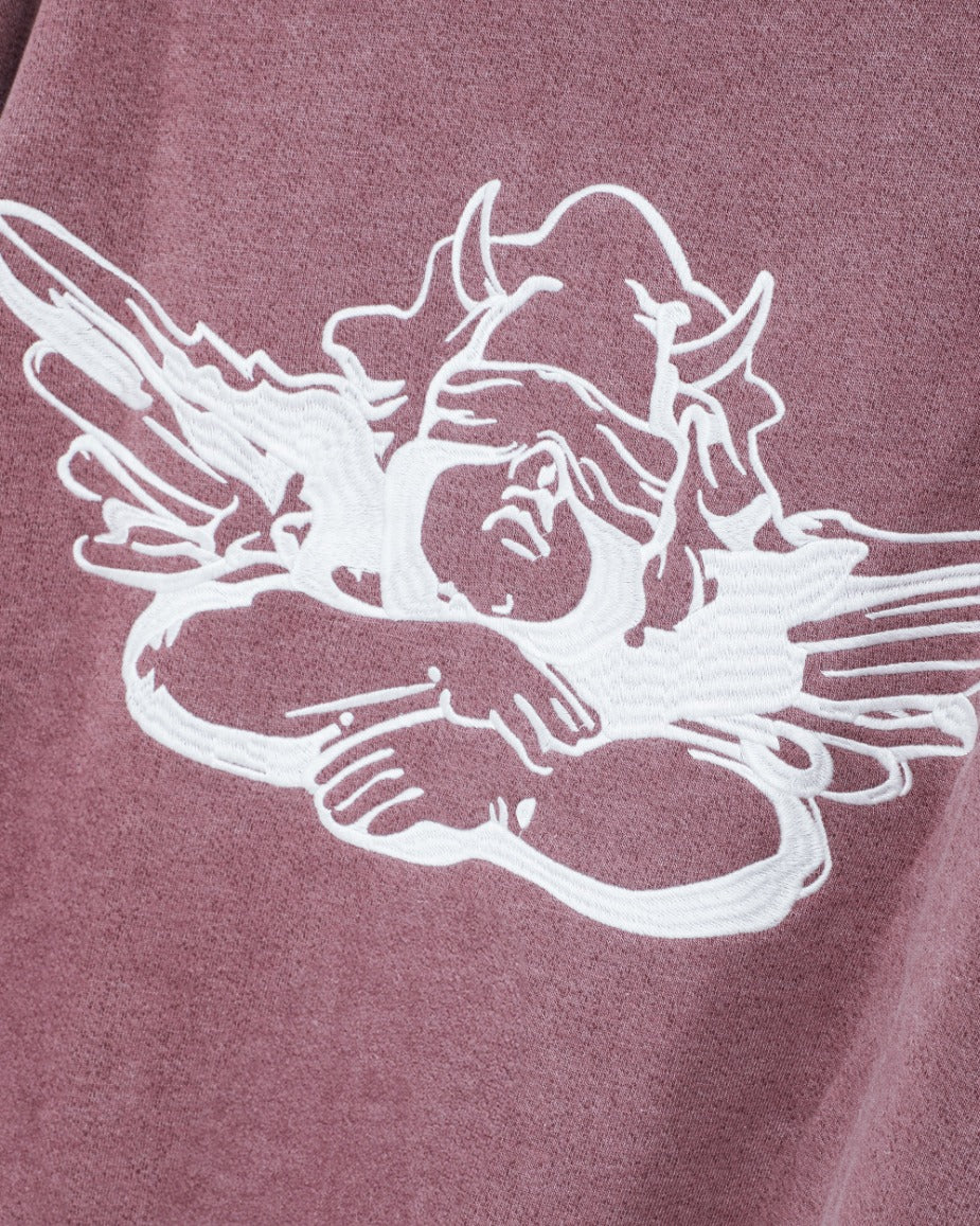 Boys Lie Patched Up All-Star Racer Hoodie – Dusty Pink