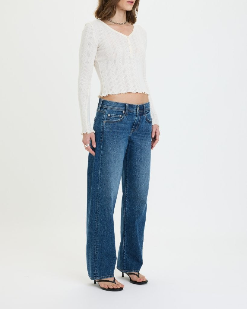 DAZE Replay Low Rise V-Waist Soft Barrel Jean – Almost Home