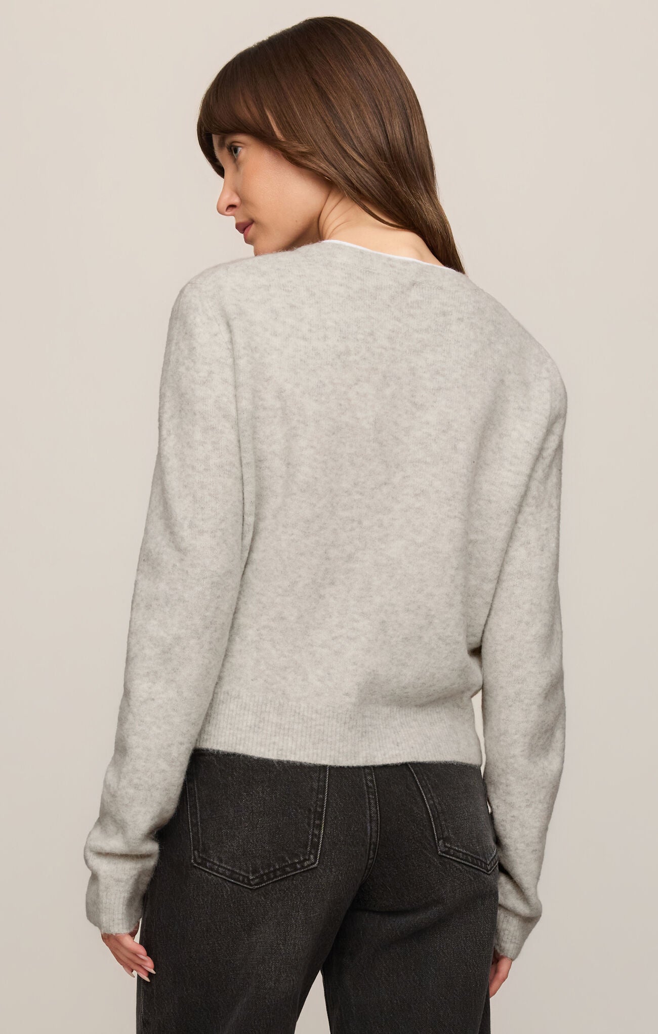 Z Supply Medina Cardigan Crew Neck Long Sleeve Cozy Knit Sweater